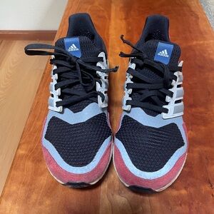 Adidas Black and Red Athletic Sneakers